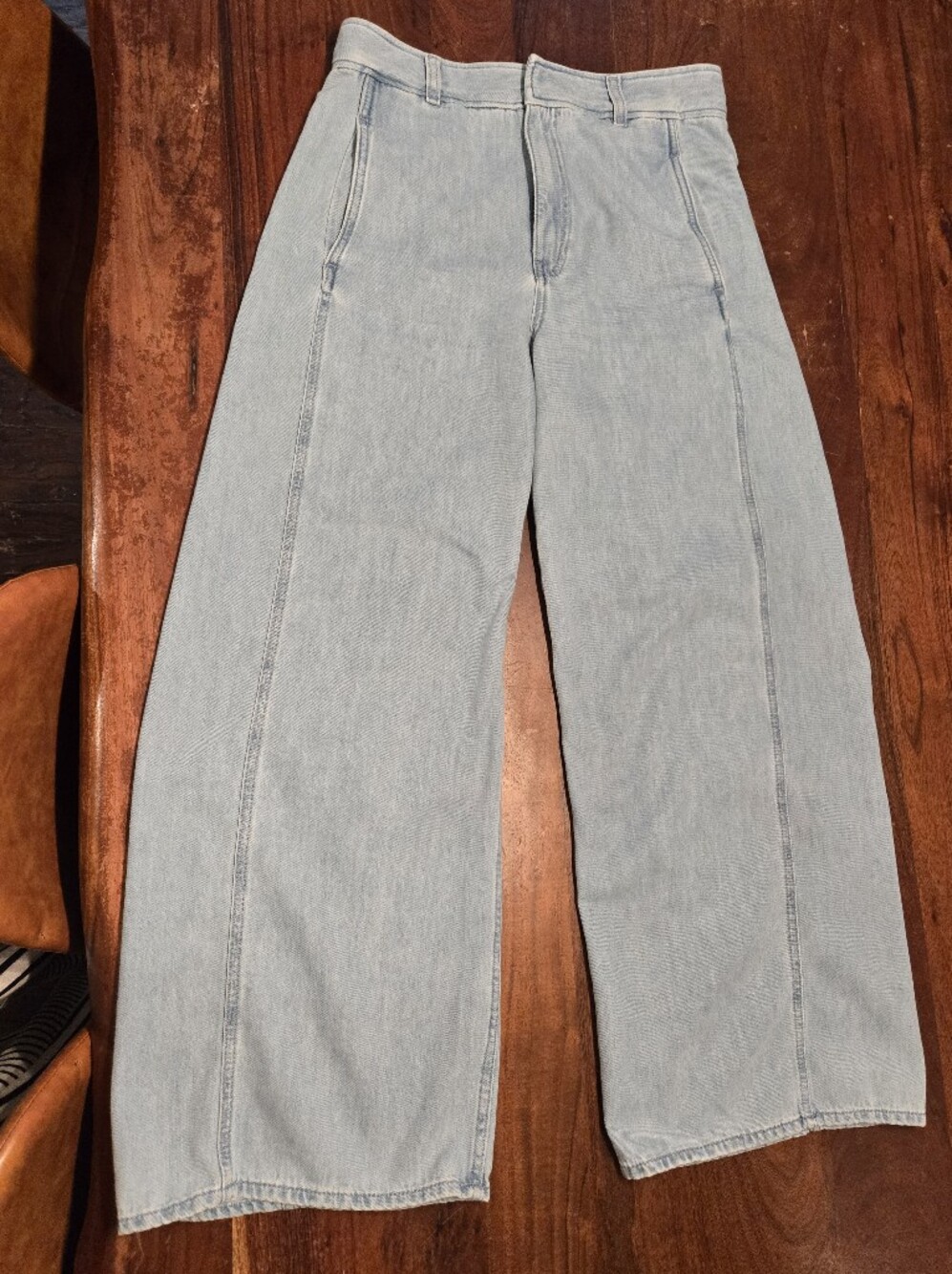 COS Light Wash Wide-Leg Flare Jeans